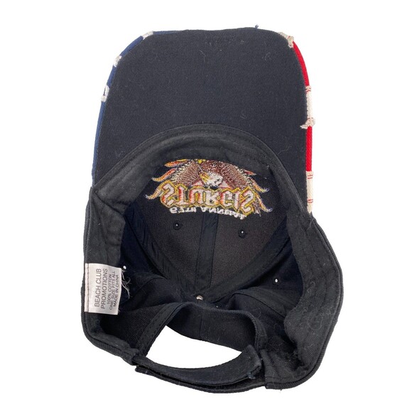2007 Sturgis Black Hills Rally Hat Cap Strapback Biker USA Flag Patriotic Eagle - Picture 5 of 8